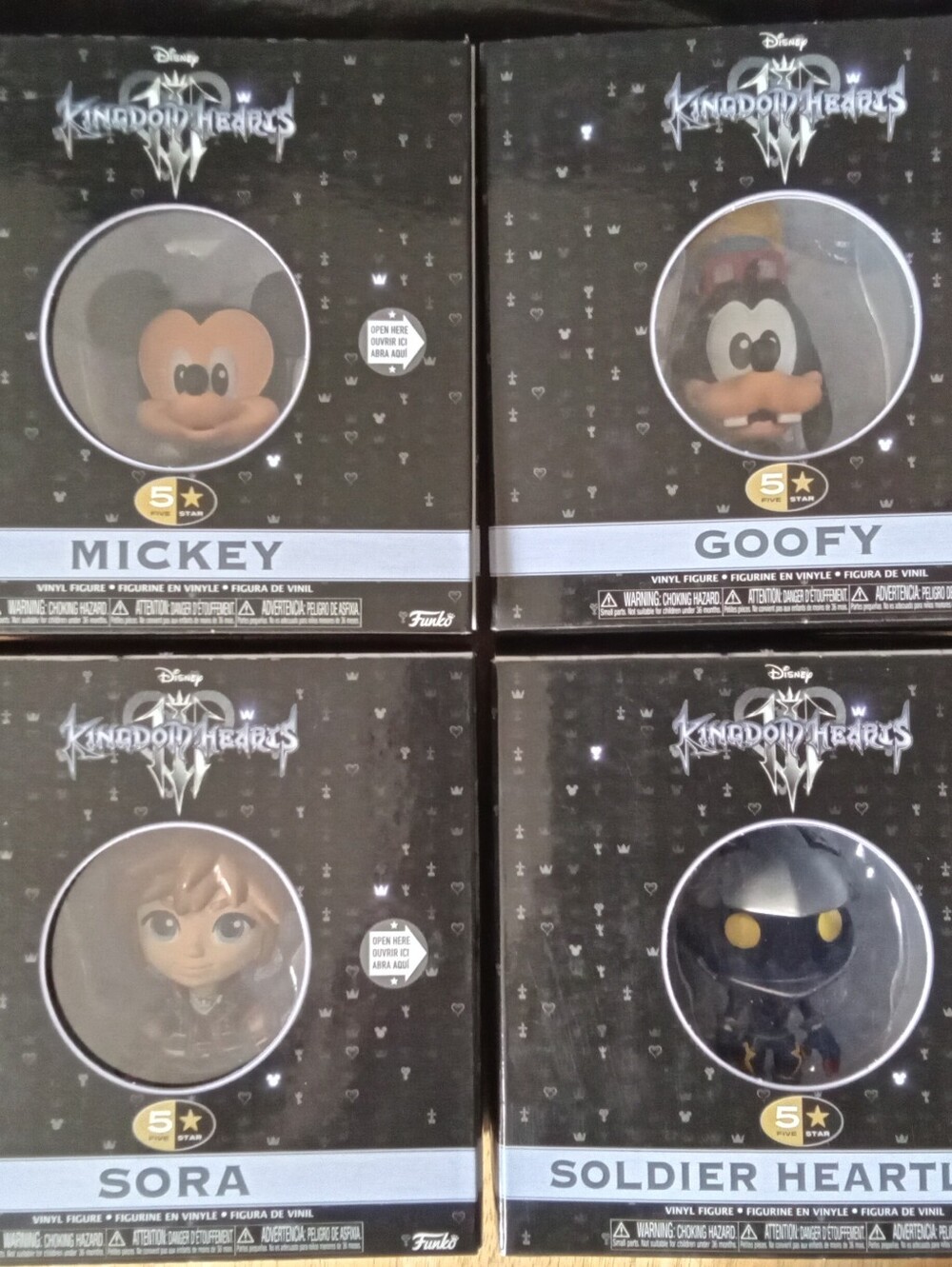New Funko Five Star Disney Kingdom Hearts Mickey Goofy Sora Soldier Heartless